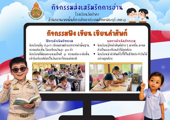 กิจกรรม “สถานศึกษาส่งเสริมนิสัยรักการอ่าน” 